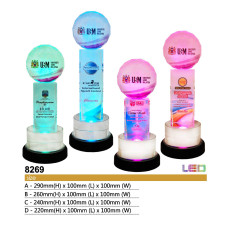Crystal Glass LED Lighting Trophy NC8269<br>NC8269
